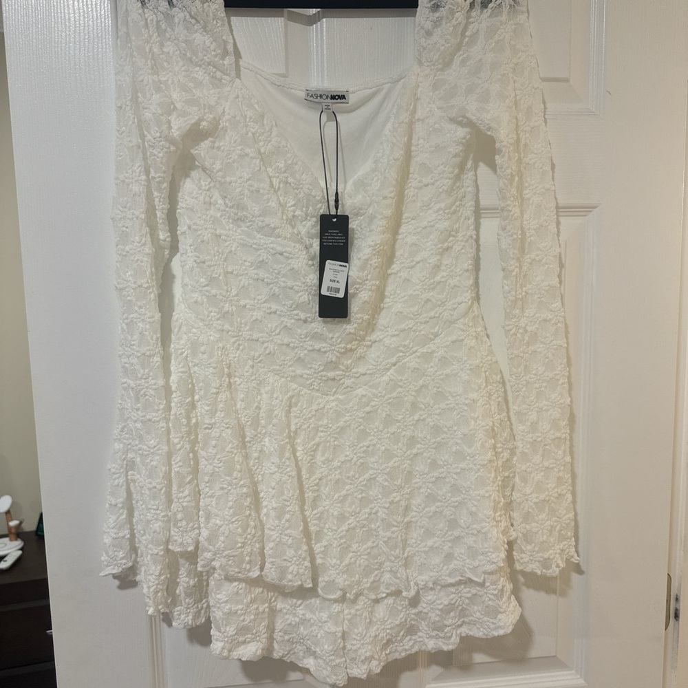 Elegant Lace White Top